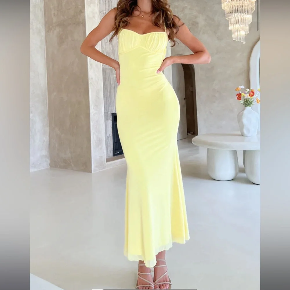 Beginning Boutique Sunny Yellow Maxi Dress - Picture 1 of 4